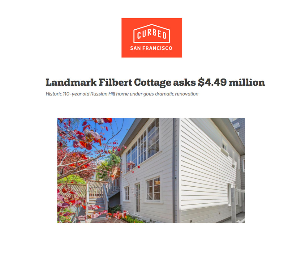 Landmark Filbert Cottage Sells for $4.49M