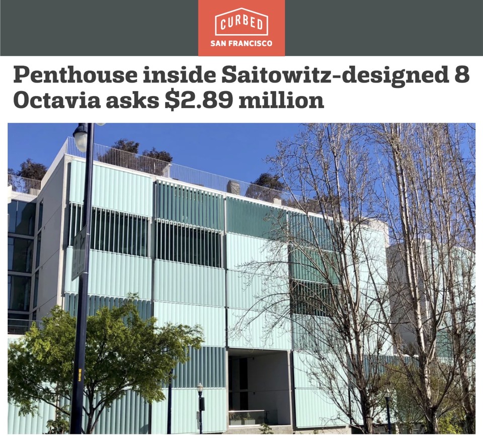 Stunning 8-Octavia Penthouse Sells for $2.96M