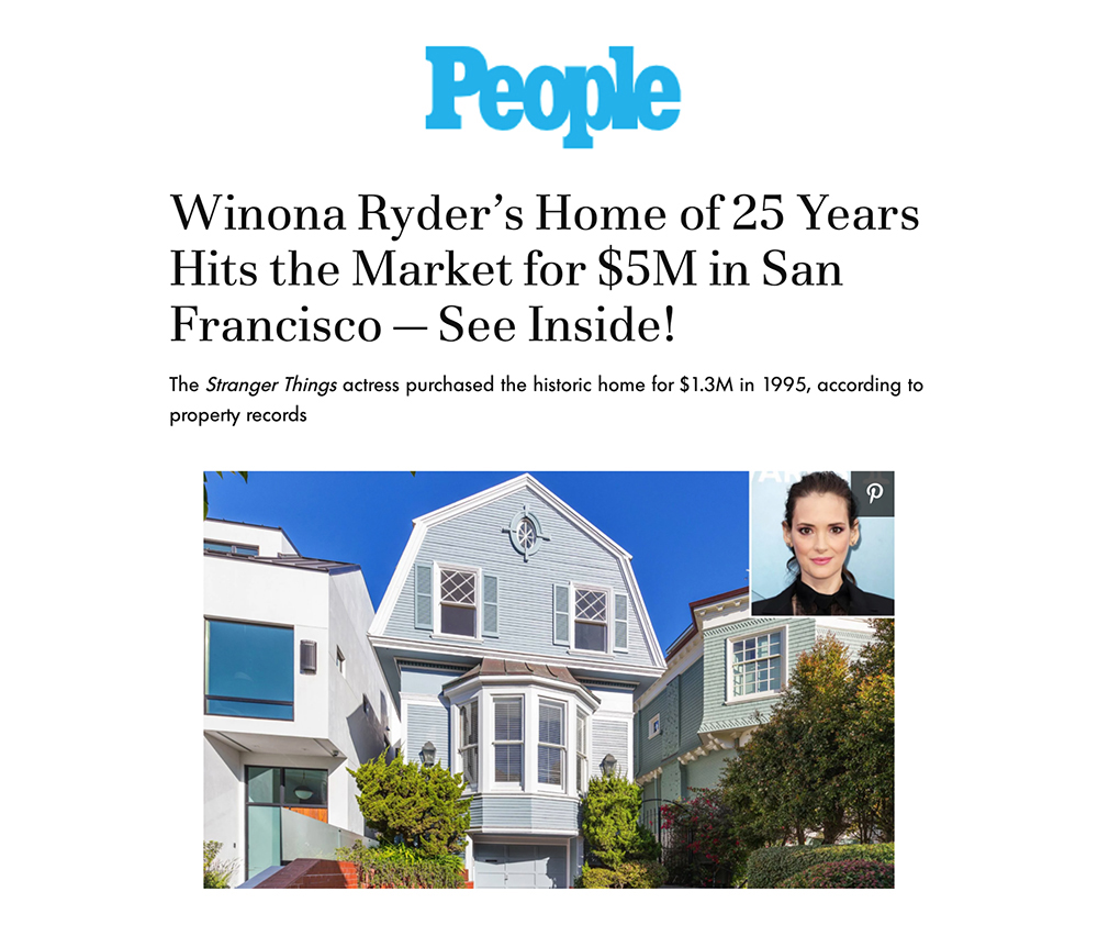 Winona Ryder’s Home
