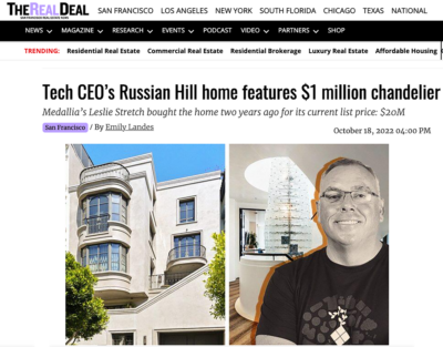 Russian Hill Home for Sale with $1M Chandelier
